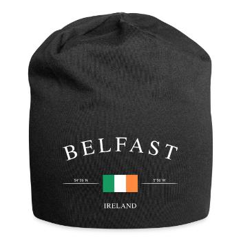Belfast Northern Ireland – Holiday Souvenir & Gift - Jersey Beanie - black - Front