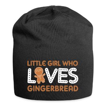 Gingerbread Christmas Gingerbread Man Gingerbread - Jersey Beanie - black - Front