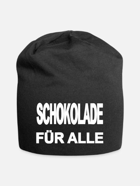 Schokolade - Jersey-Beanie - Schwarz