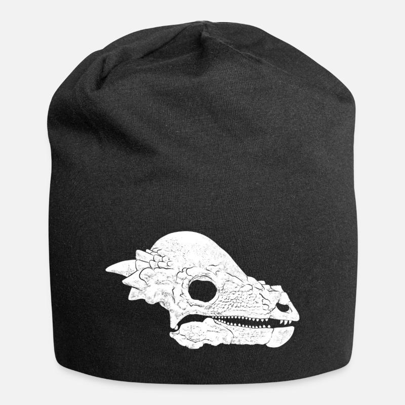 Crâne fossile de Pachycephalosaurus - Bonnet en jersey - noir