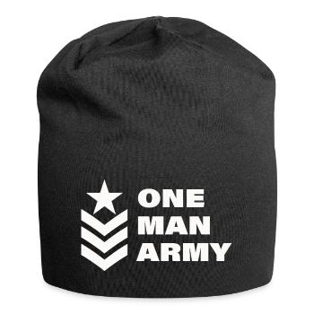 ONE MAN - Jersey-Beanie - Schwarz - Vorne