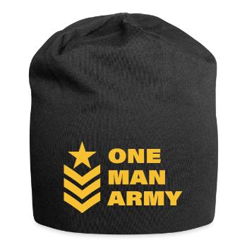ONE MAN - Jersey-Beanie - Schwarz - Vorne