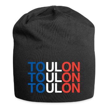 Toulon, France, France - Bonnet en jersey - noir - Devant