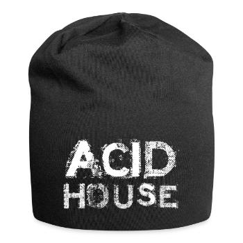 Acid House Bold Print - Jersey-Beanie - Schwarz - Vorne