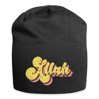 Allah Vintage - Jersey-Beanie - Schwarz - Vorne