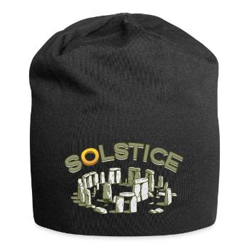 Litha Pagan: Sommersonnenwende, Mittsommer, Mittsommer, Mittsommer. - Jersey-Beanie - Schwarz - Vorne