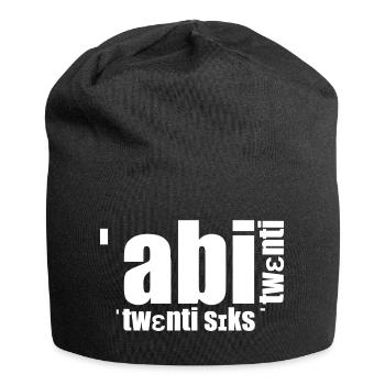 Abi twenti twenti six phonetic - Jersey Beanie - black - Front