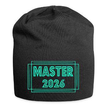 Studium Abschluss 2026 Master - Jersey-Beanie - Schwarz - Vorne