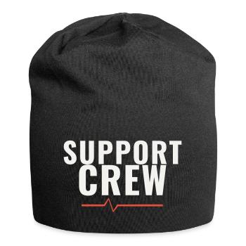 Soutenir l’équipe de course marathon Équipe Sports de motivation - Bonnet en jersey - noir - Devant