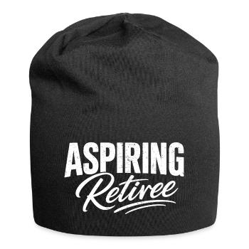 Aspiring Retiree - Jersey Beanie - black - Front
