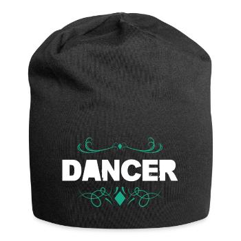 Danseur : Forte faute de frappe avec des ornements - Bonnet en jersey - noir - Devant