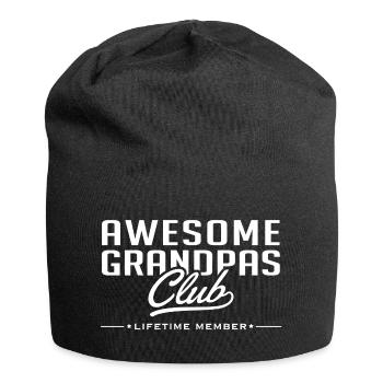 Meilleur club grand-père - Bonnet en jersey - noir - Devant