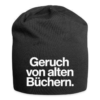 Geruch von alten Büchern Spruch T-Shirt Leser - Jersey-Beanie - Schwarz - Vorne