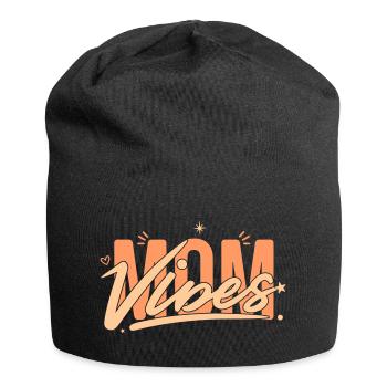 Own Your Mom Vibes: Ein Geschenk, das es wert ist, gegeben zu werden - Jersey-Beanie - Schwarz - Vorne