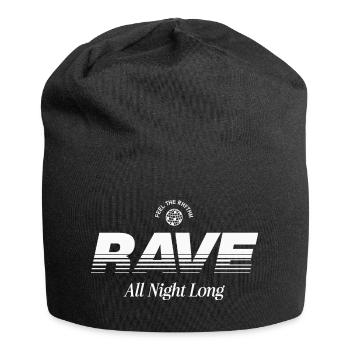 Rave all night long - Jersey Beanie - black - Front