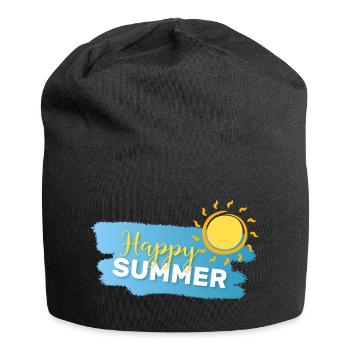 Summer Mode: ON - Jersey Beanie - black - Front