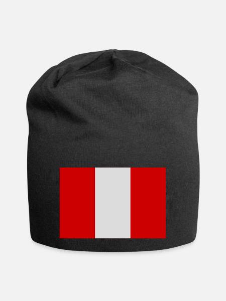 Pérou - Bonnet en jersey - noir