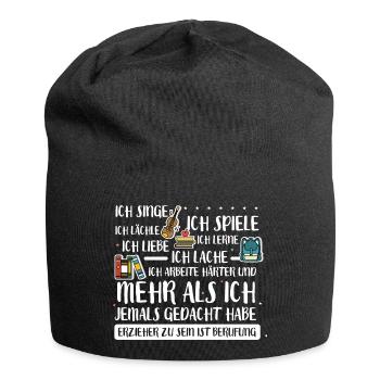 Erzieher ist ein Berufung - Jersey-Beanie - Schwarz - Vorne