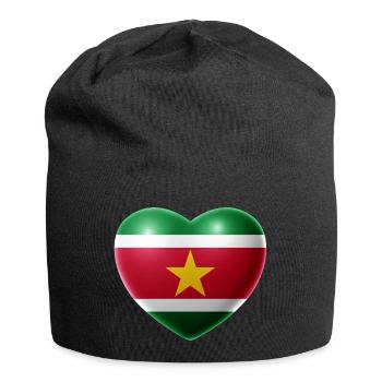 Heart (Suriname) - Jersey Beanie - black - Front