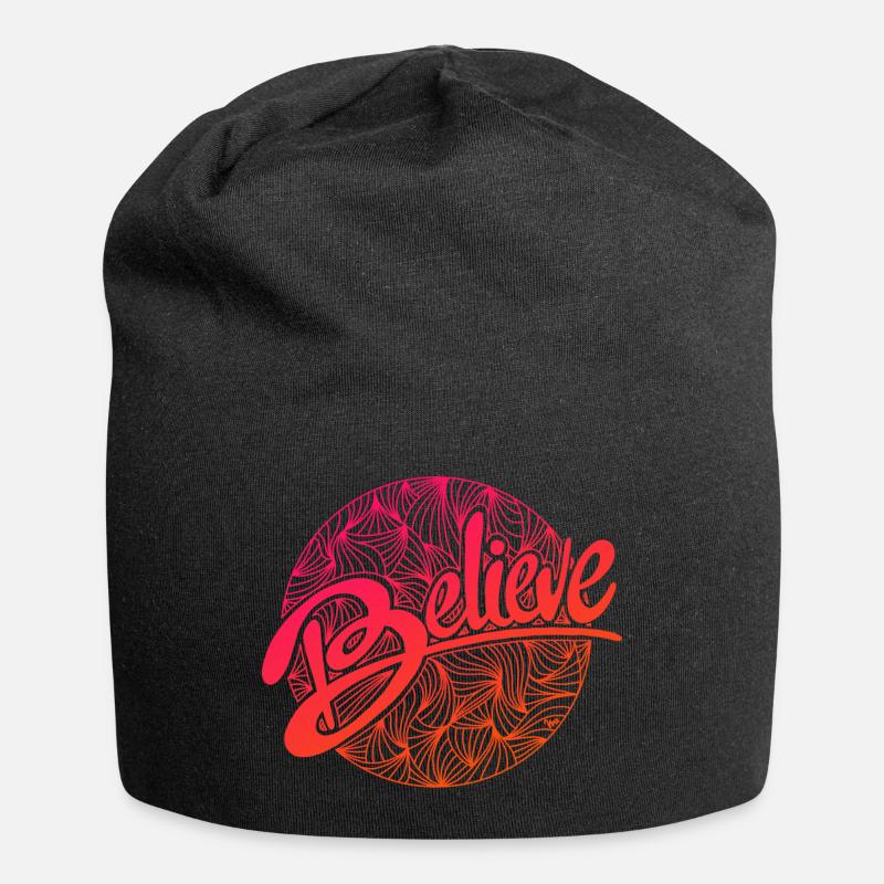believe - Jersey-Beanie - Schwarz