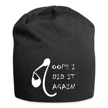 oops je l'ai fait à nouveau - Bonnet en jersey - noir - Devant