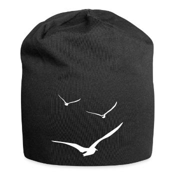 vol de mouettes - Bonnet en jersey - noir - Devant