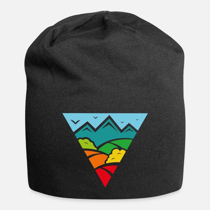 Champs de couleur - Bonnet en jersey - noir