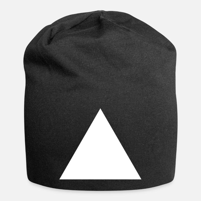 Dreieck - Jersey-Beanie - Schwarz