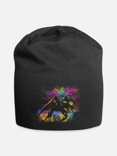 Football Colors - Jersey-Beanie - Schwarz