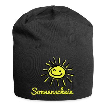 Sonnenschein - Jersey-Beanie - Schwarz - Vorne