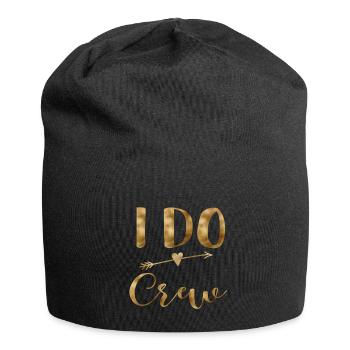 i do crew 1 - Jersey Beanie - black - Front