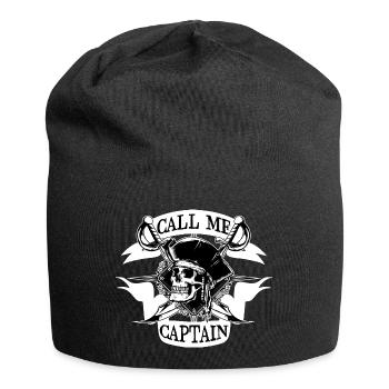 APPELEZ-MOI LE CAPITAINE CAPITAINE - Bonnet en jersey - noir - Devant