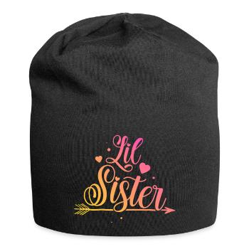 Petite soeur - Bonnet en jersey - noir - Devant