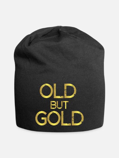 Old but Gold - Jersey Beanie - black
