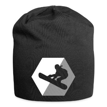 Snowboard Snowboarder - Jersey-Beanie - Schwarz - Vorne