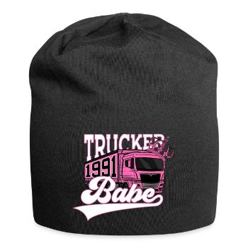 35. GEBURTSTAG 1991 TRUCKER BABE LKW FAHRERIN - Jersey-Beanie - Schwarz - Vorne