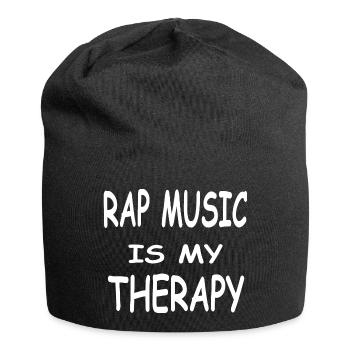 Musik - Jersey-Beanie - Schwarz - Vorne