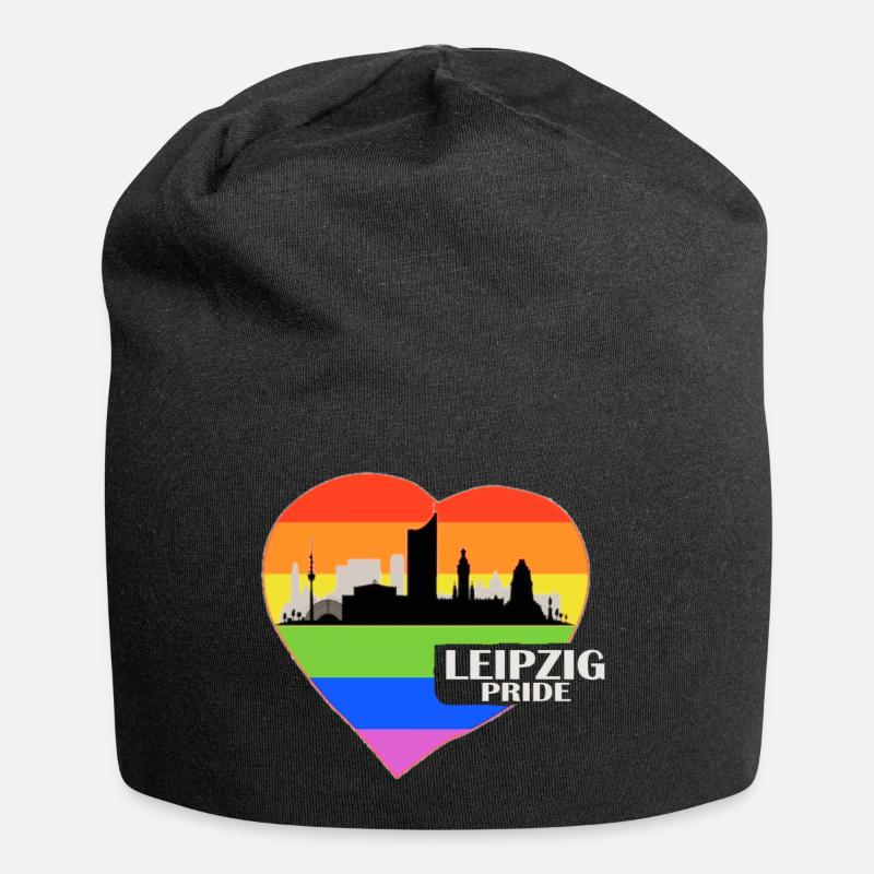 Leipzig Pride CSD - Jersey-Beanie - Schwarz
