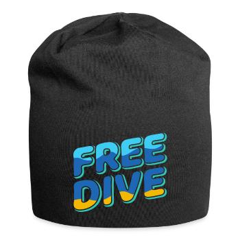 Freedive - One Breath Diving - Freediving World - Jersey-Beanie - Schwarz - Vorne
