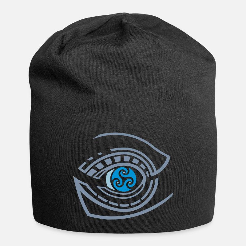 Tribal whale eye - Jersey-Beanie - Schwarz