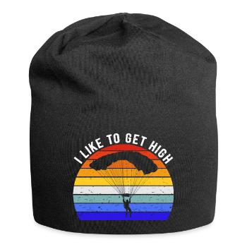 Amateur de parachutisme - J’aime me défoncer II - Bonnet en jersey - noir - Devant