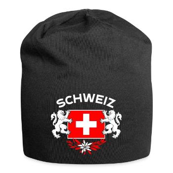 Swiss coat of arms - Jersey Beanie - black - Front