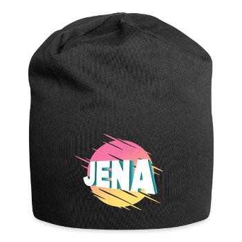 Jena Allemagne City Font Vintage Rétro - Bonnet en jersey - noir - Devant
