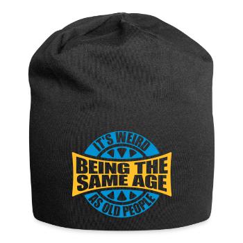 being old people age - Jersey Beanie - black - Front