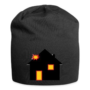 HitHouse - Jersey-Beanie - Schwarz - Vorne