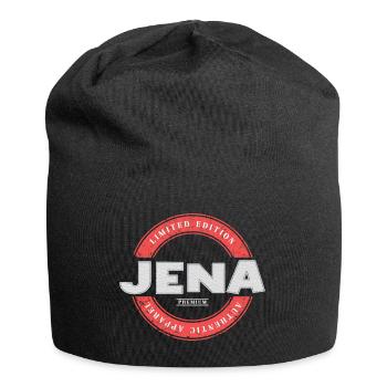 Jena Allemagne Ville Skyline Accueil Amour - Bonnet en jersey - noir - Devant