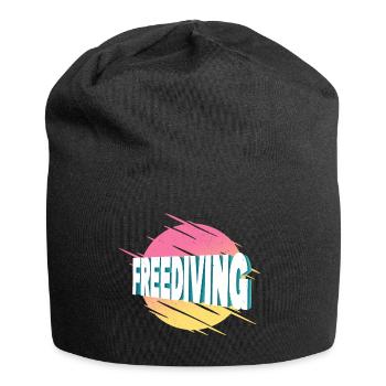 Freediving Apnoetauchen Freitauchen Tauchen - Jersey-Beanie - Schwarz - Vorne