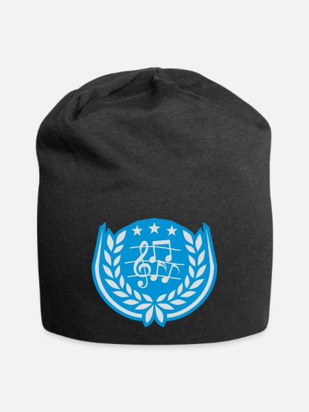 Armoiries Partition de musique clef - Bonnet en jersey - noir