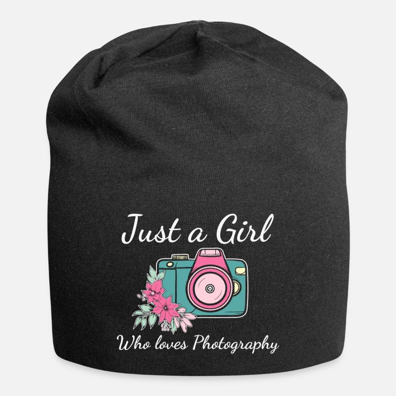 Juste une fille - Bonnet en jersey - noir