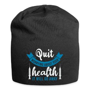 PUIT SORGEN UM IHRE GESUNDHEIT ES WIRD VERSCHWINDEN - Jersey-Beanie - Schwarz - Vorne